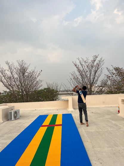 HiPer Cricket Pitch installed on terrace